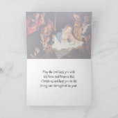 Er is een redder geboren, aangepast kerstfeest. feestdagen kaart (Binnen)