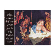 Er is een redder geboren, Luke 2 kerstfeest.
