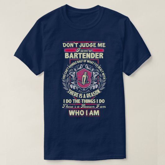 Er is een reden waarom ik een barman ben t-shirt (Design voorkant)