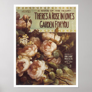 Er is een Roos Songbook Hoesje Poster