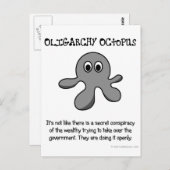 Er is een samenzwering om de regering over te neme briefkaart (Voorkant / Achterkant)