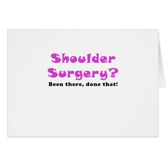 Er is een schouderoperatie uitgevoerd die (Voorkant Horizontaal)