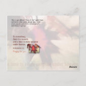 Er is een seizoen briefkaart (Achterkant)
