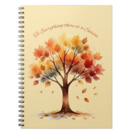 Er is een Seizoen Herfst Boom Notitieboek