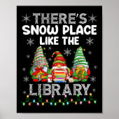 Er is een sneeuwplek zoals de bibliotheek Biblioth Poster (Voorkant)