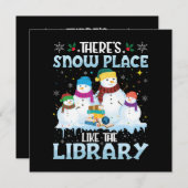 Er is een sneeuwplek zoals de kerstbibliotheek (Voorkant / Achterkant)