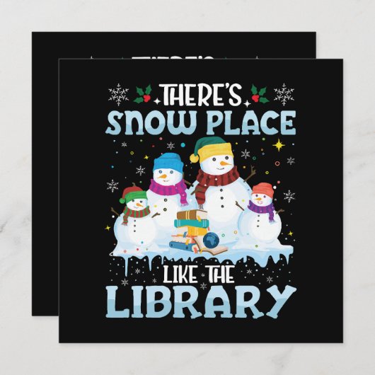 Er is een sneeuwplek zoals de kerstbibliotheek (Voorkant / Achterkant)