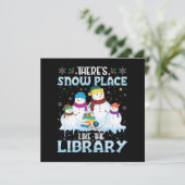 Er is een sneeuwplek zoals de kerstbibliotheek (Staand voorkant)