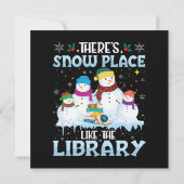 Er is een sneeuwplek zoals de kerstbibliotheek (Achterkant)