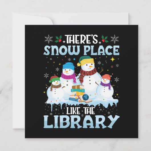Er is een sneeuwplek zoals de kerstbibliotheek (Achterkant)
