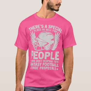 Er is een speciaal football voor fantasie t-shirt