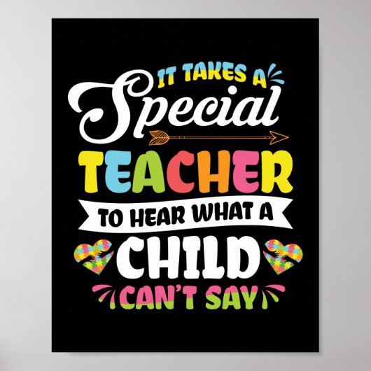 Er is een speciale leraar speciaal onderwijs voor  poster (Voorkant)