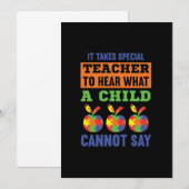 Er is een speciale leraar voor nodig bedankkaart (Voorkant / Achterkant)