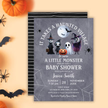 Er is een spookachtig Halloween Baby shower