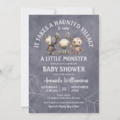 Er is een spookachtig Halloween Baby shower Kaart (Voorkant)