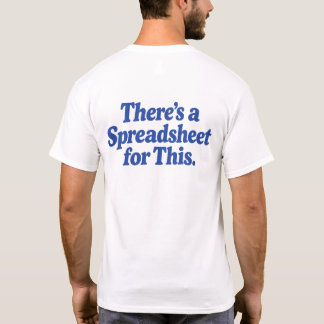 Er is een Spreadsheet voor Dit T-shirt