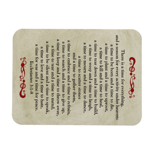 Er is een tijd voor alles- kijken magneet (Horizontaal)