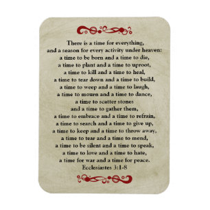 Er is een tijd voor alles- kijken magneet