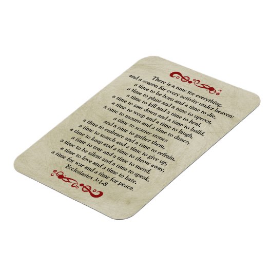 Er is een tijd voor alles- kijken magneet (Linkerzijde)