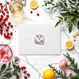 Er Is Een Tini Onderweg Baby Shower Ronde Sticker