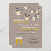 Er is een uitnodiging voor een tweedaagse bruiloft (Voorkant / Achterkant)