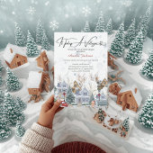 Er is een uitnodiging voor het Village Baby shower