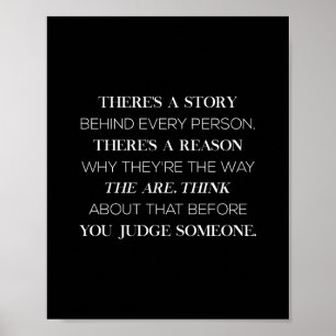 er is een verhaal achter elke persoon die een reas poster