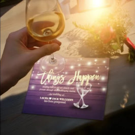 Er is een verschuiving van plannen om het huwelijk aankondigingskaart