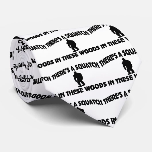 Er is een vierkant in deze Bossen Stropdas (Opgerold)