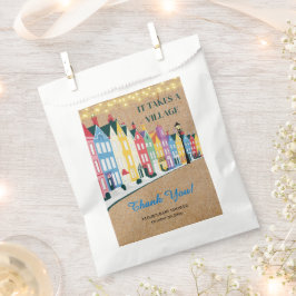 Er is een Village Modern Craft Baby shower Bedankzakje