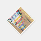 Er is een Village Modern Craft Baby shower Servet (Hoek)