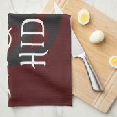 Er is een vreemdeling theedoek (Quarter Fold)