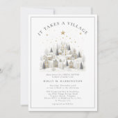 Er is een winterse Baby shower voor nodig Kaart (Voorkant)