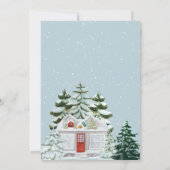 Er is een winterse baby shower voor nodig kaart (Achterkant)