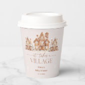 Er is een winterse Baby shower voor nodig Papieren Bekers (Voorkant)