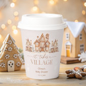 Er is een winterse Baby shower voor nodig Papieren Bekers