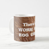 Er is een WORM in mijn EGG CREAM! Koffiemok (Voorkant links)