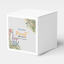 Er is een zoete kleine pinda onderweg bedankdoosjes