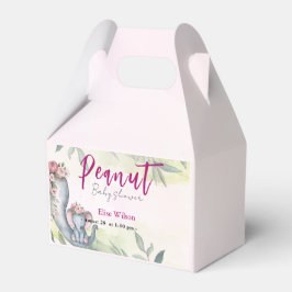 Er is een zoete kleine pinda onderweg bedankdoosjes