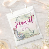 Er is een zoete kleine pinda onderweg bedankzakje (Geknipt)