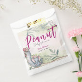 Er is een zoete kleine pinda onderweg bedankzakje (Gezegeld)