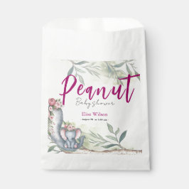 Er is een zoete kleine pinda onderweg bedankzakje