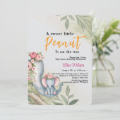 Er is een zoete kleine pinda onderweg kaart (Staand voorkant)