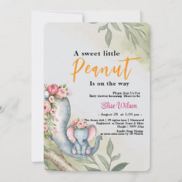 Er is een zoete kleine pinda onderweg kaart