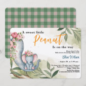 Er is een zoete kleine pinda onderweg kaart (Voorkant / Achterkant)