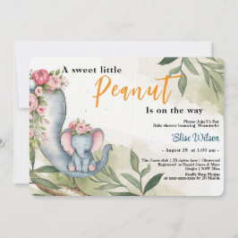 Er is een zoete kleine pinda onderweg kaart