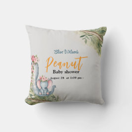 Er is een zoete kleine pinda onderweg kussen