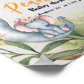 Er is een zoete kleine pinda onderweg poster (Hoek)