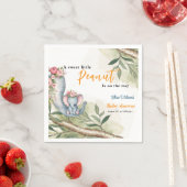 Er is een zoete kleine pinda onderweg servet (Insitu)