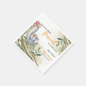 Er is een zoete kleine pinda onderweg servet (Hoek)